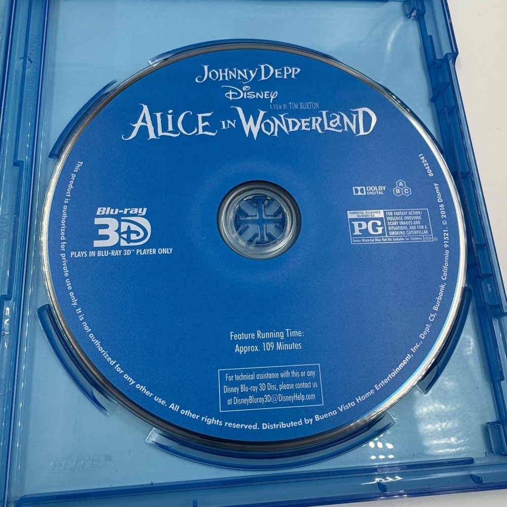 Disney Alice in Wonderland 3D Blu-ray DVD - Picture 5 of 8